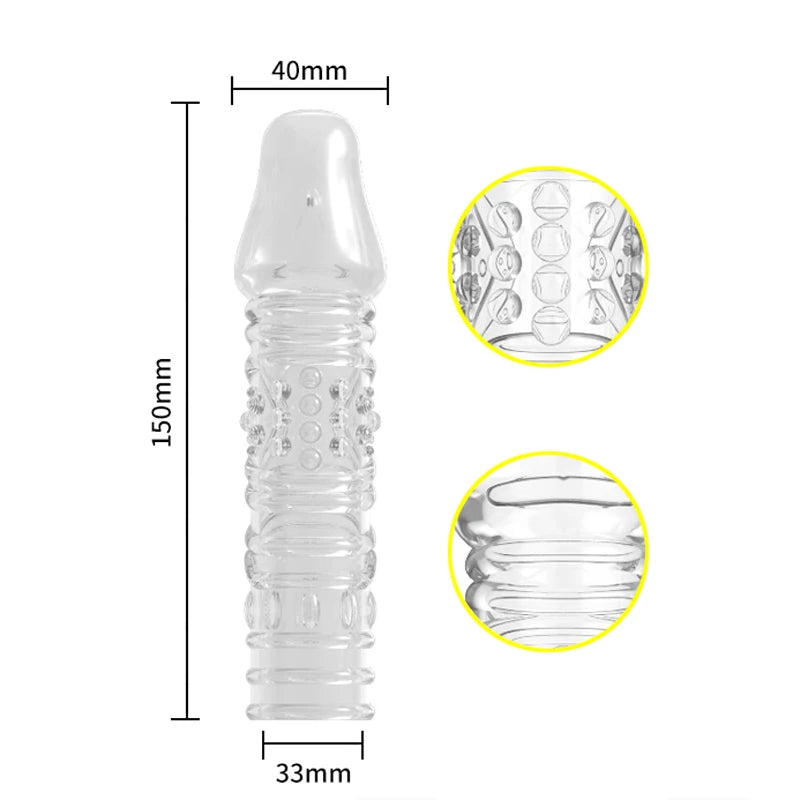 4pcs/set Reusable Condom Newest Crystal Cock Rings Adult Sex Products Sex Toys Penis Sleeves Penis Extension Enlargement For Men
