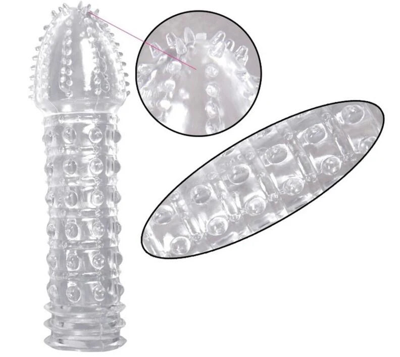 4pcs/set Reusable Condom Newest Crystal Cock Rings Adult Sex Products Sex Toys Penis Sleeves Penis Extension Enlargement For Men