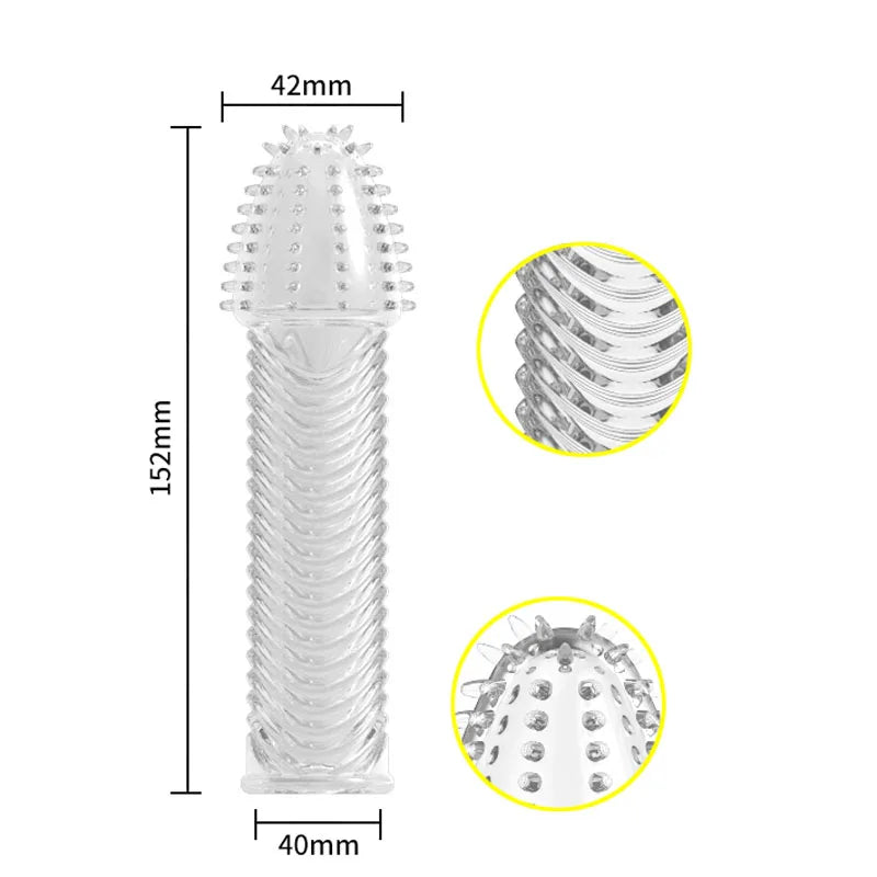 4pcs/set Reusable Condom Newest Crystal Cock Rings Adult Sex Products Sex Toys Penis Sleeves Penis Extension Enlargement For Men