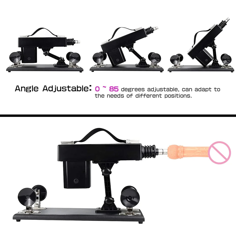ROUGH BEAST Automatic Sex Machine with Big Black Dildo for Women Love Machine Masturbation Pumping Gun for Couple Men Sex Toys