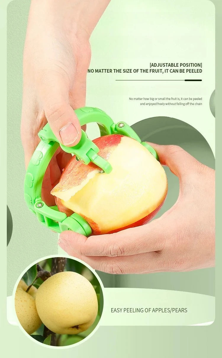 Handheld Rotary Apple Peeler Spiral Slicer for Fruit Vegetable Kitchen Gadget Gift Ideas Easy Use Corer Tool
