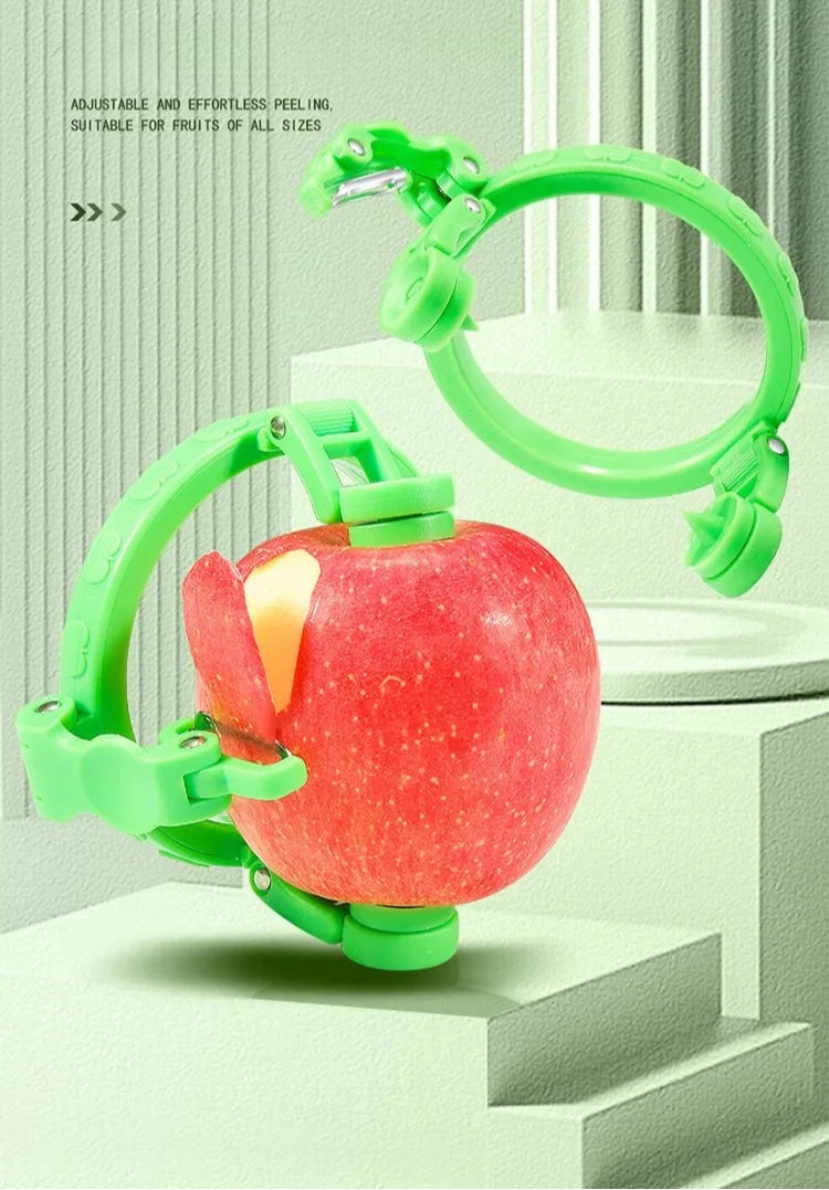 Handheld Rotary Apple Peeler Spiral Slicer for Fruit Vegetable Kitchen Gadget Gift Ideas Easy Use Corer Tool