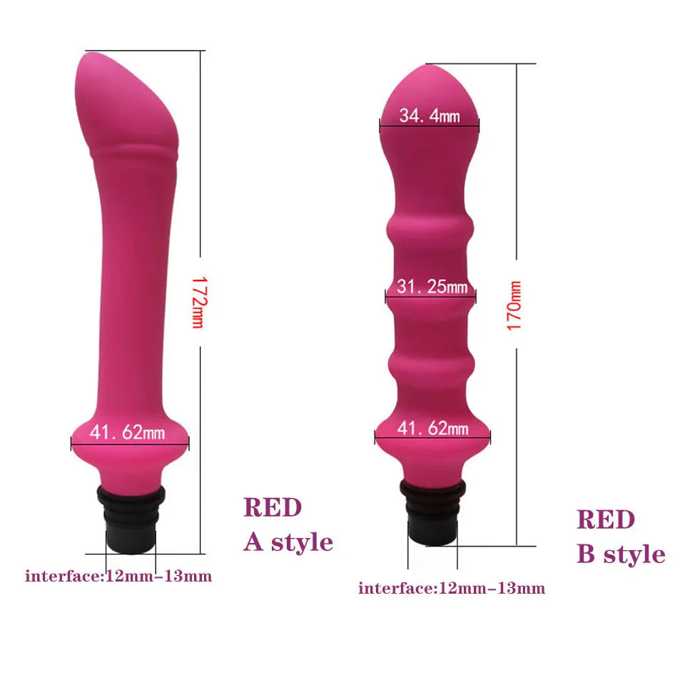 Vibrator Sex Machine Fascia Gun Massage Attachements Head to Silicone Dildo Sex Toys For Men Women Vibrators Penis Masturbation