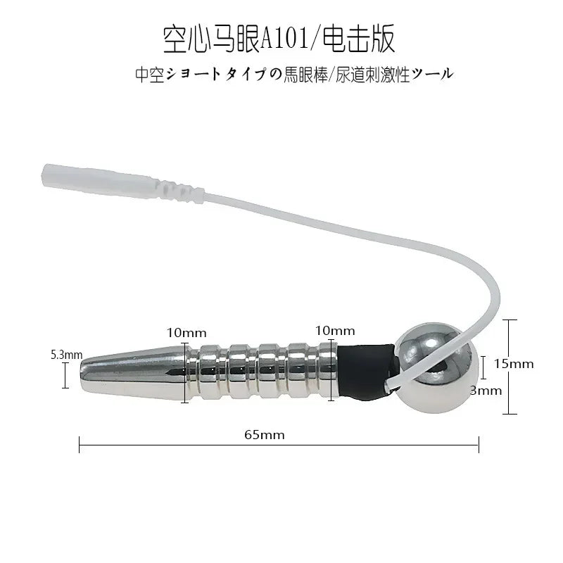 Electric Shock Pulse Penis Ring Medical Themed Toys Penis Plug Stimulation Urethral Dilator Sound Masturbation Sex Toy for Men