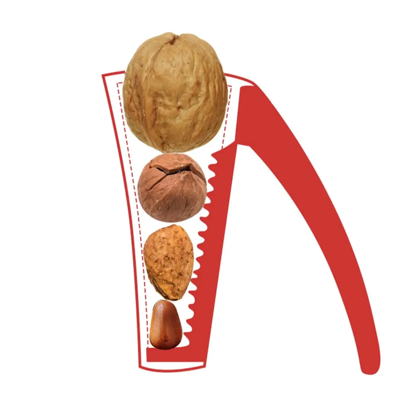 Almond Nut Pecan Nuts Nutcracker Zinc Alloy Nut Opener Sheller Kitchen Tool Hazelnut Walnut Pliers Sheller Quick Chestnut Gadget