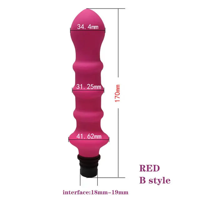 Vibrator Sex Machine Fascia Gun Massage Attachements Head to Silicone Dildo Sex Toys For Men Women Vibrators Penis Masturbation
