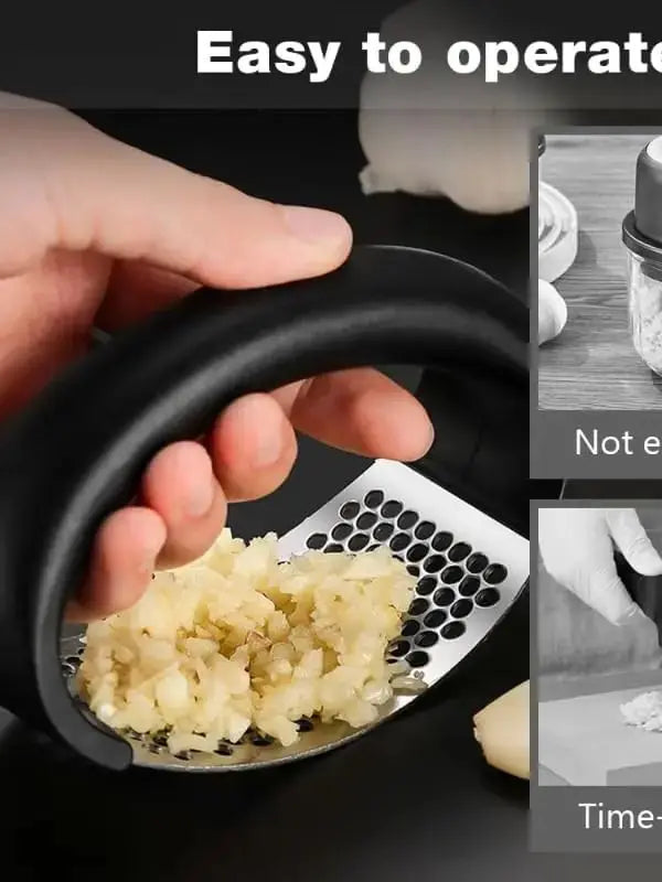 Stainless Steel Garlic Press Crusher Manual Garlic Mincer Chopping Garlic Tool Fruit Vegetable Tools Kitchen Accessories Gadget