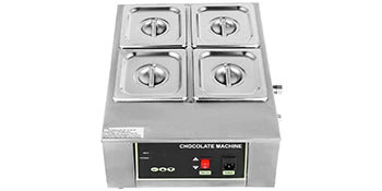 Stainless Steel Chocolate Melter 1-6 Cylinder Chocolate Melting Machine Electric Pot Heater Food Warmer Snack Food processor