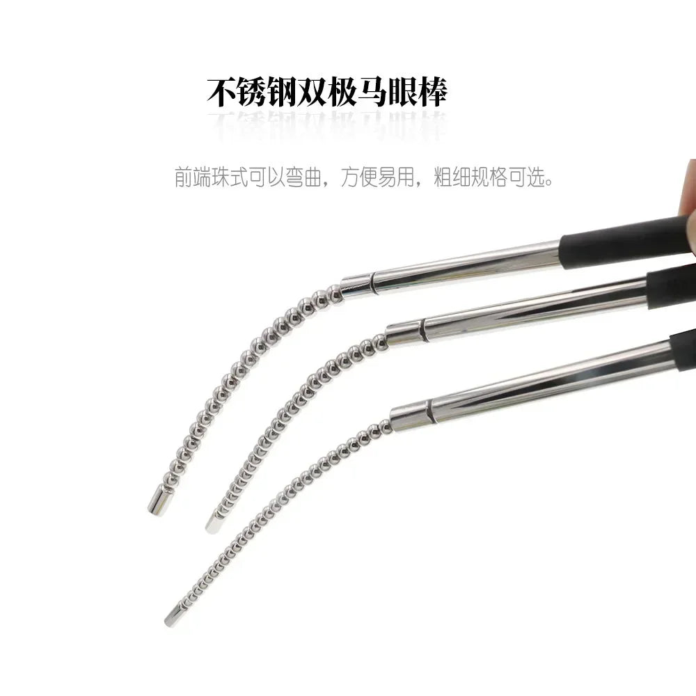 Electric Shock Pulse Penis Ring Medical Themed Toys Penis Plug Stimulation Urethral Dilator Sound Masturbation Sex Toy for Men