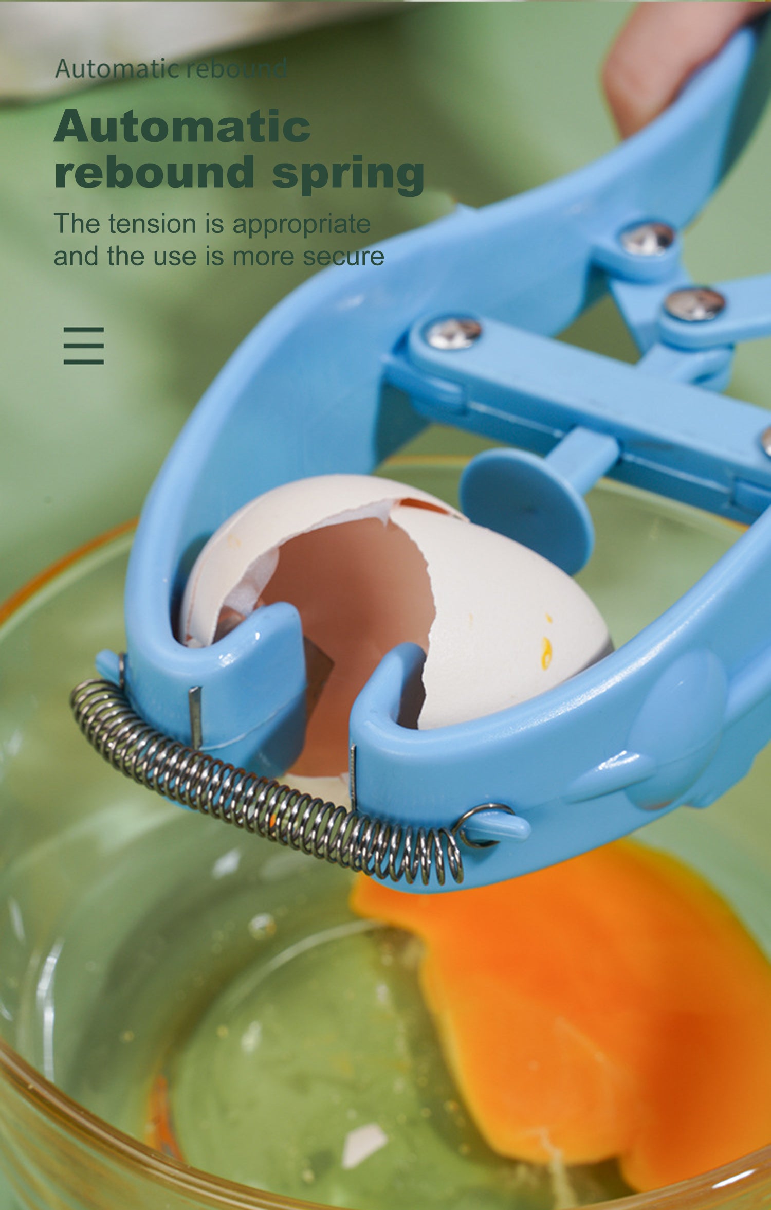 Egg Opener Manual Stainless Steel Multifunction with To Bake Egg Yolk White Cracker Kitchen Home Gadgets Tool Novel Accessories