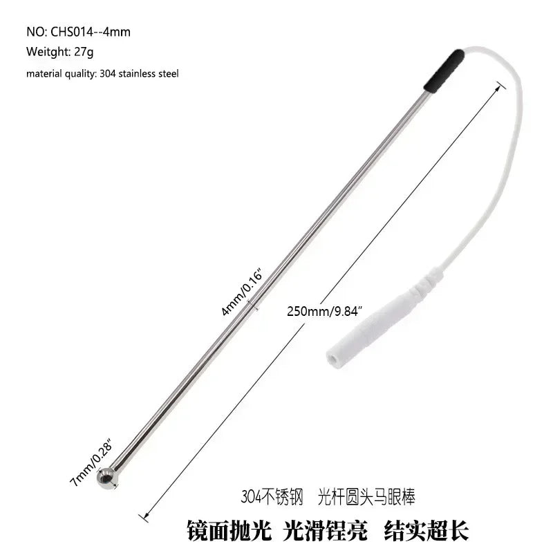 Electric Shock Pulse Penis Ring Medical Themed Toys Penis Plug Stimulation Urethral Dilator Sound Masturbation Sex Toy for Men