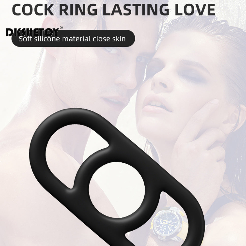 S/M/L/XL Size Male Silicone Masturbator Cock Rings Delay Ejaculation Penis Rings High Elasticity Sex Toys For Men Adult supplies