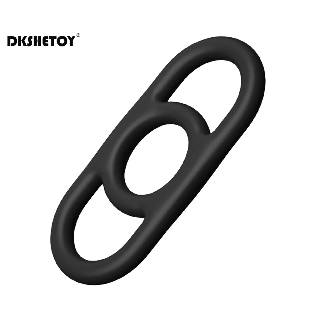 S/M/L/XL Size Male Silicone Masturbator Cock Rings Delay Ejaculation Penis Rings High Elasticity Sex Toys For Men Adult supplies