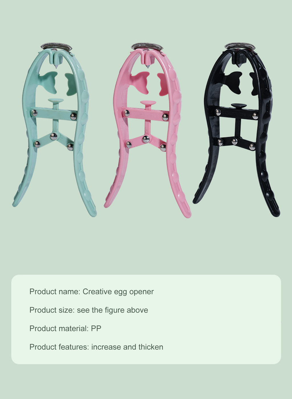 Egg Opener Manual Stainless Steel Multifunction with To Bake Egg Yolk White Cracker Kitchen Home Gadgets Tool Novel Accessories