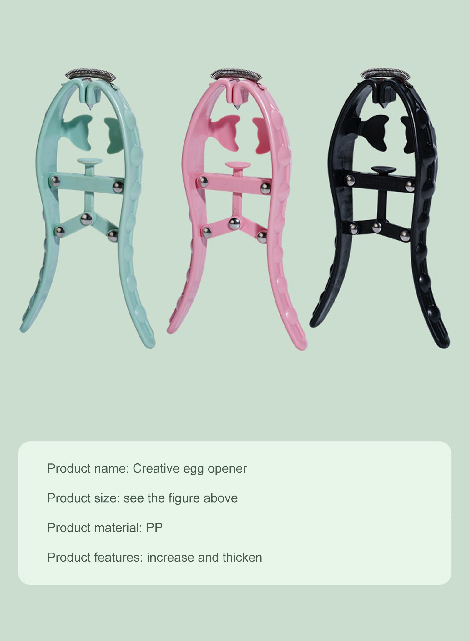 Egg Opener Manual Stainless Steel Multifunction with To Bake Egg Yolk White Cracker Kitchen Home Gadgets Tool Novel Accessories