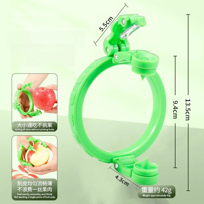 Handheld Rotary Apple Peeler Spiral Slicer for Fruit Vegetable Kitchen Gadget Gift Ideas Easy Use Corer Tool