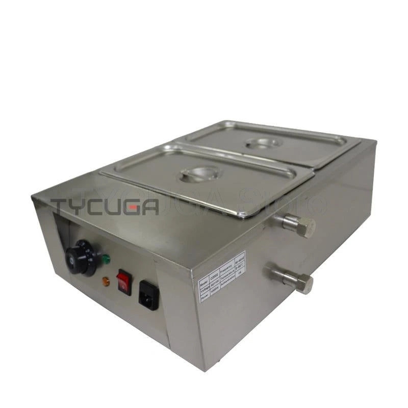 Stainless Steel Chocolate Melter 1-6 Cylinder Chocolate Melting Machine Electric Pot Heater Food Warmer Snack Food processor