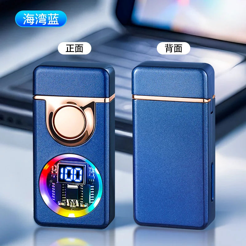 Mecha Voice-activated Intelligent Dual-fire Lighter, Gas-electric Mix, Four Ignition Methods, Creative Gifts