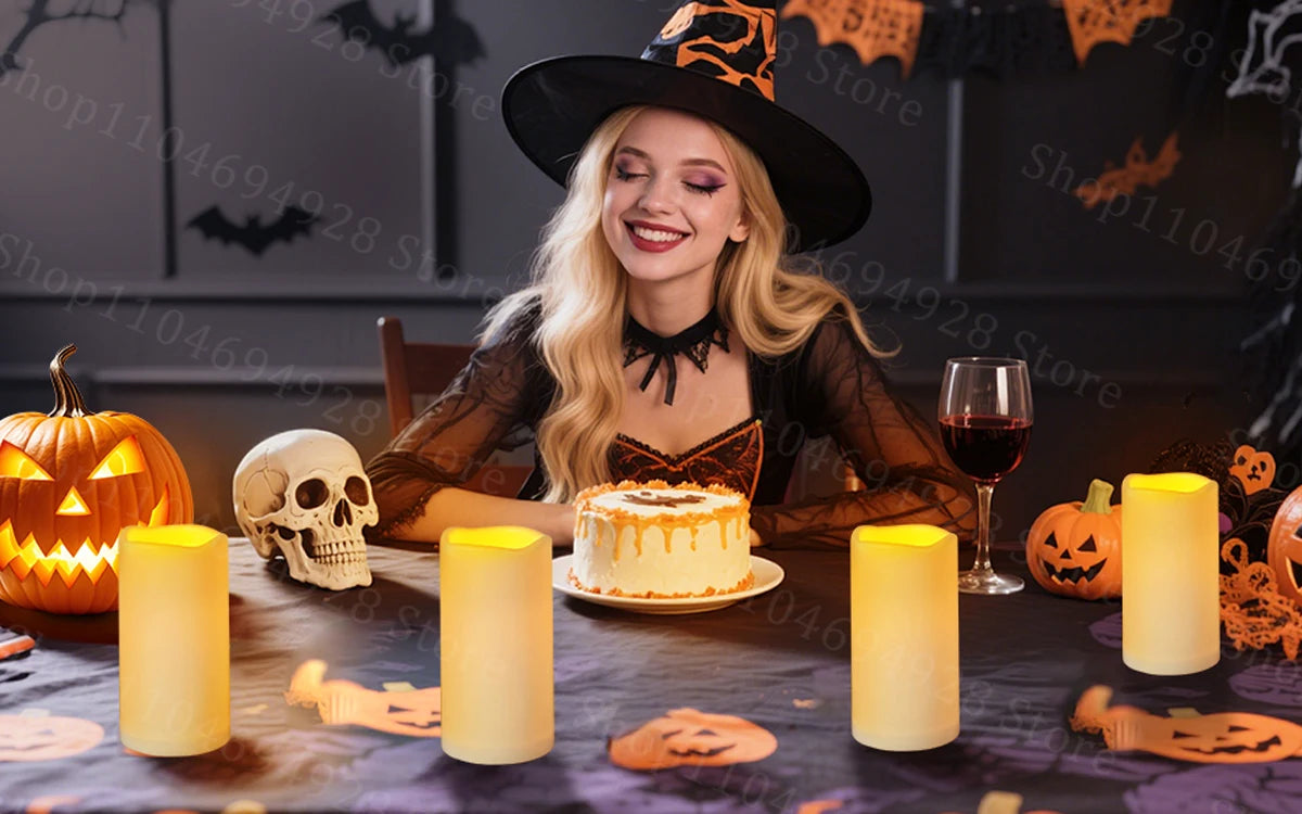 12-240PCS Led Candles Flameless Candles with Remote Battery Operated Candle for Wedding Candlelight Concert Christmas Fireplace