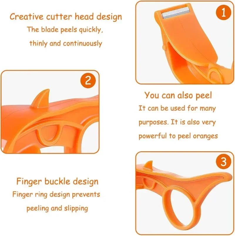 Portable Fruit Vegetable Peel Peeler Knife Mini Manual Peeling Tool Stainless Steel Kiwi Orange Cutter Household Kitchen Gadgets