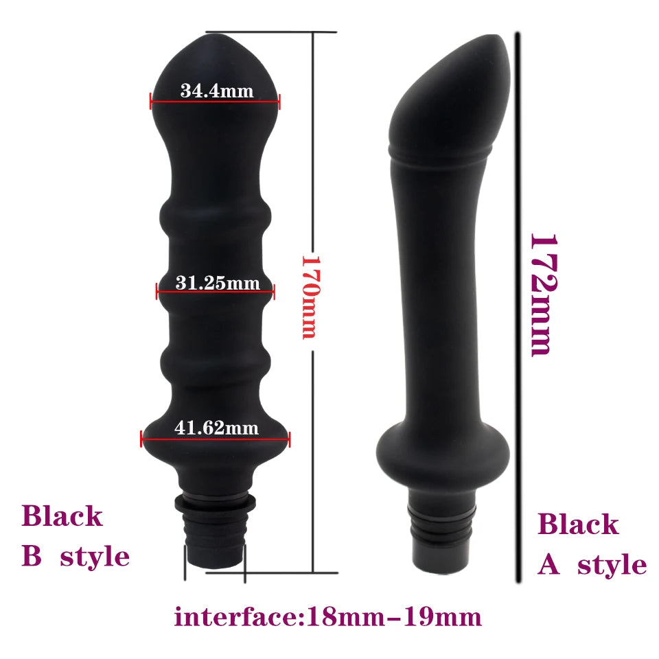 Vibrator Sex Machine Fascia Gun Massage Attachements Head to Silicone Dildo Sex Toys For Men Women Vibrators Penis Masturbation
