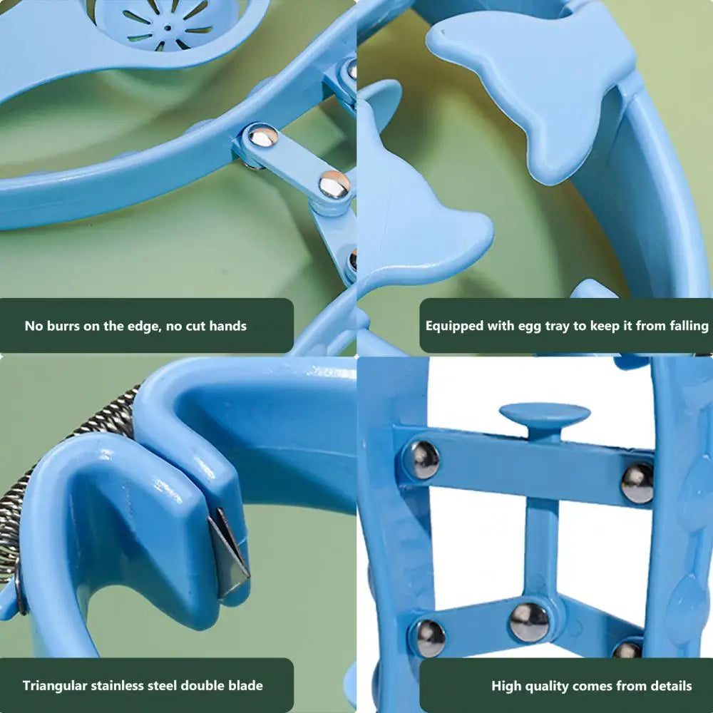 Egg Opener Manual Stainless Steel Multifunction with To Bake Egg Yolk White Cracker Kitchen Home Gadgets Tool Novel Accessories