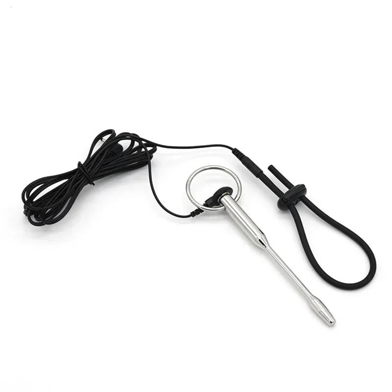 Electric Shock Pulse Penis Ring Medical Themed Toys Penis Plug Stimulation Urethral Dilator Sound Masturbation Sex Toy for Men