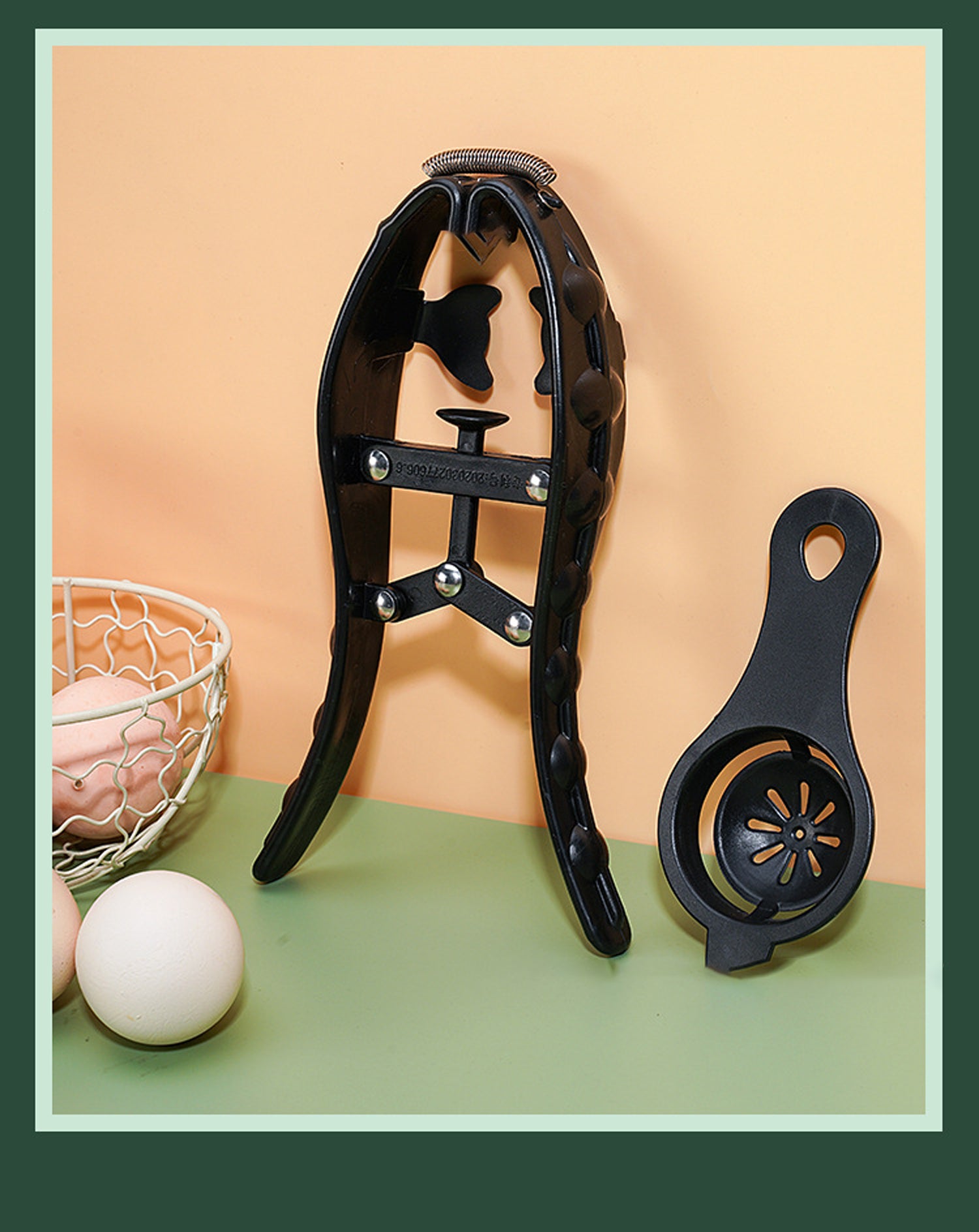 Egg Opener Manual Stainless Steel Multifunction with To Bake Egg Yolk White Cracker Kitchen Home Gadgets Tool Novel Accessories