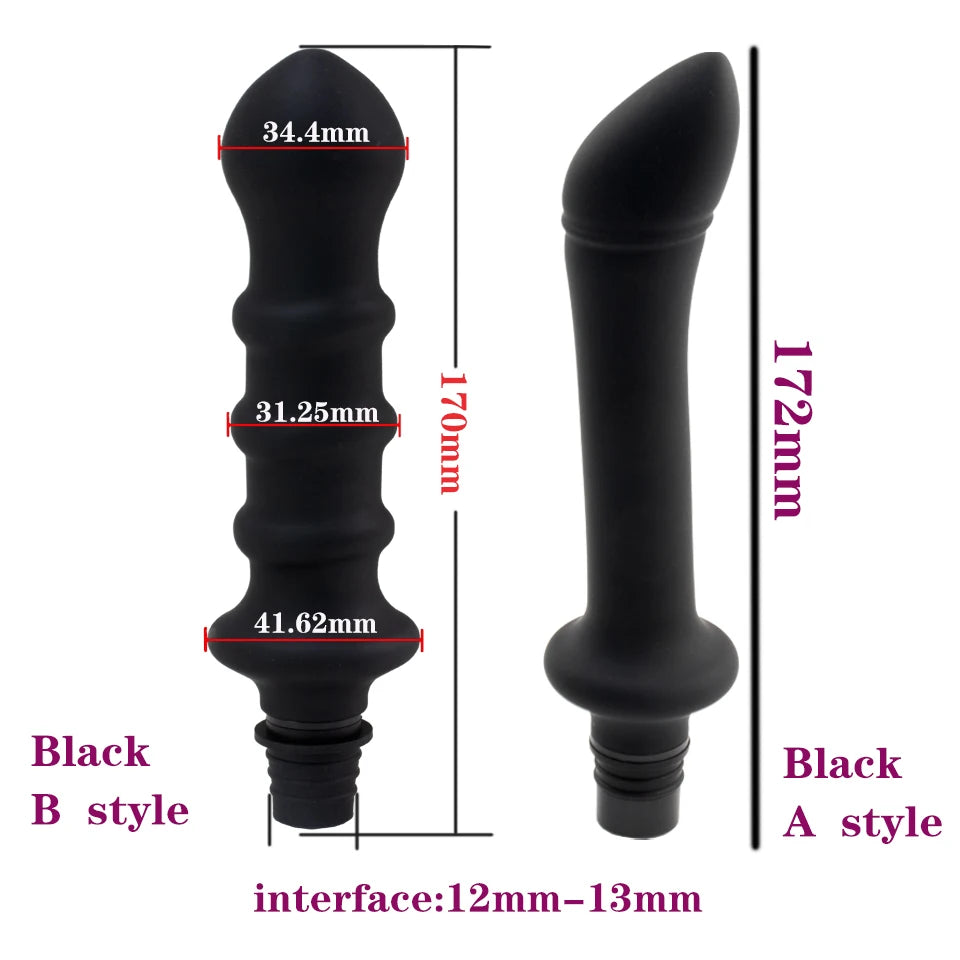 Vibrator Sex Machine Fascia Gun Massage Attachements Head to Silicone Dildo Sex Toys For Men Women Vibrators Penis Masturbation
