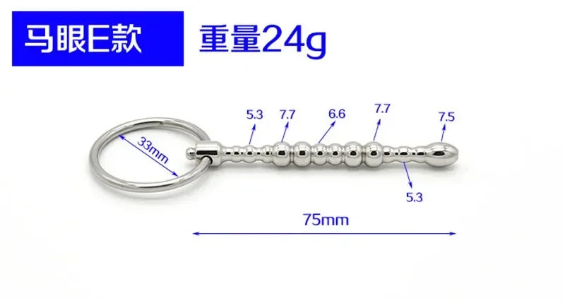 Electric Shock Pulse Penis Ring Medical Themed Toys Penis Plug Stimulation Urethral Dilator Sound Masturbation Sex Toy for Men