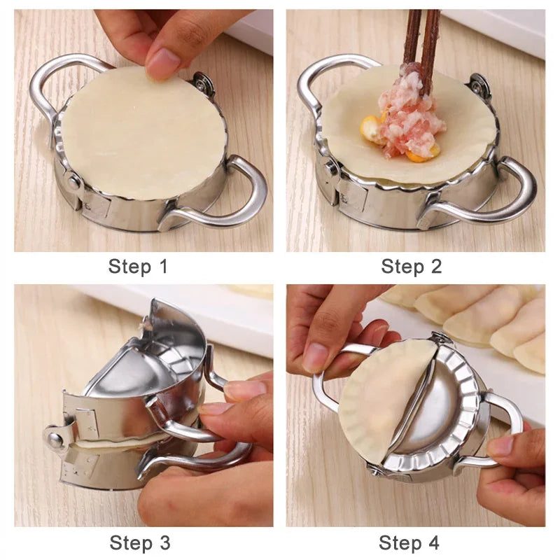 Dumpling Maker Stainless Steel Dumpling Mold Empanadas Ravioli Maker Metal Dumplings Press Gyoza Mould Gadgets Kitchen Utensils