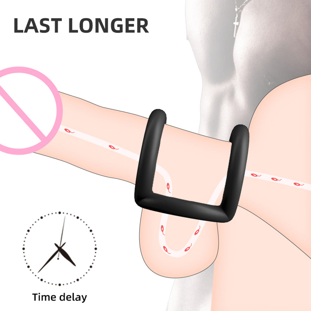 S/M/L/XL Size Male Silicone Masturbator Cock Rings Delay Ejaculation Penis Rings High Elasticity Sex Toys For Men Adult supplies