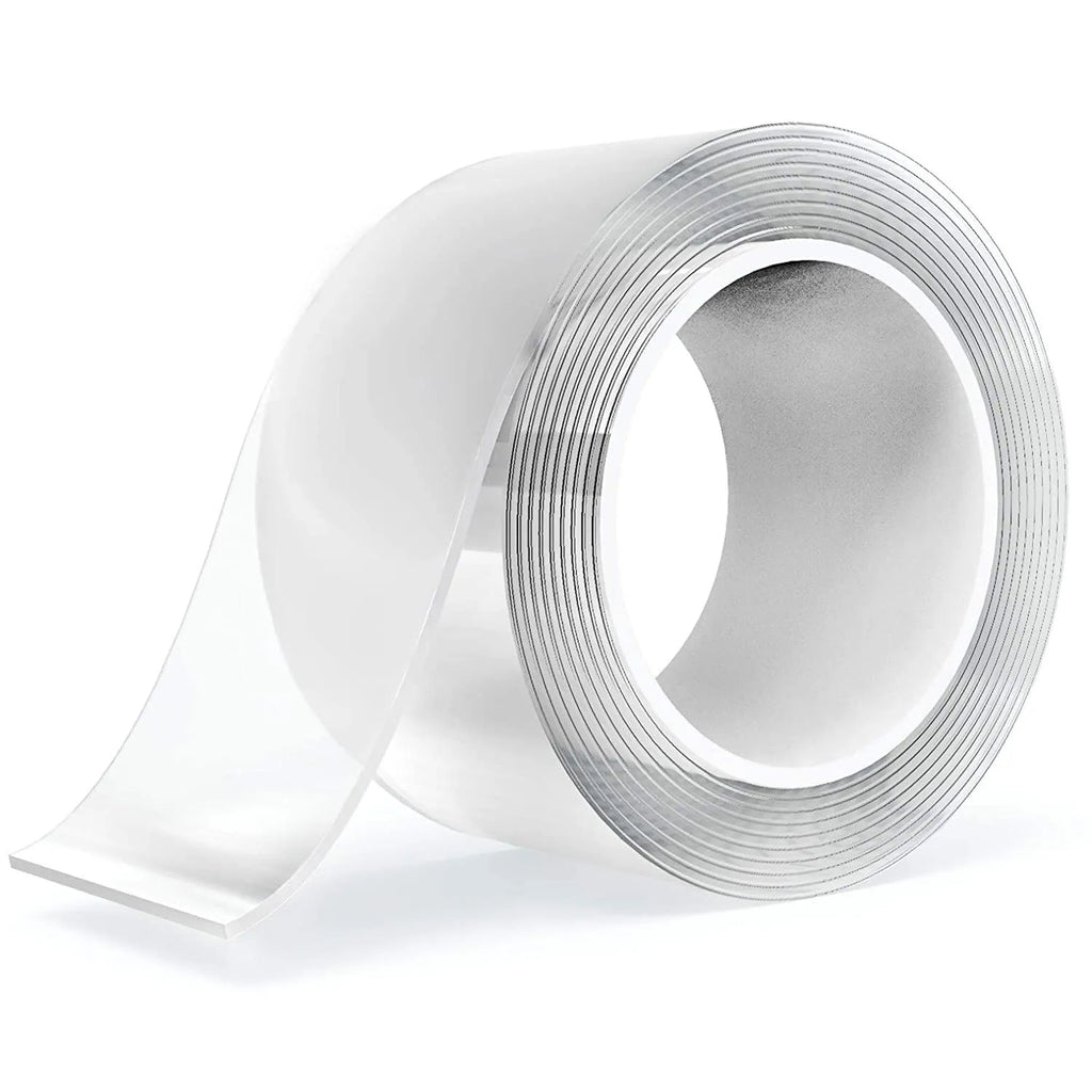 Double Sided Nano Mounting Tape,Strong Heavy Duty Gel Tape Clear Traceless Washable Removable No Residue for Home Office Decor