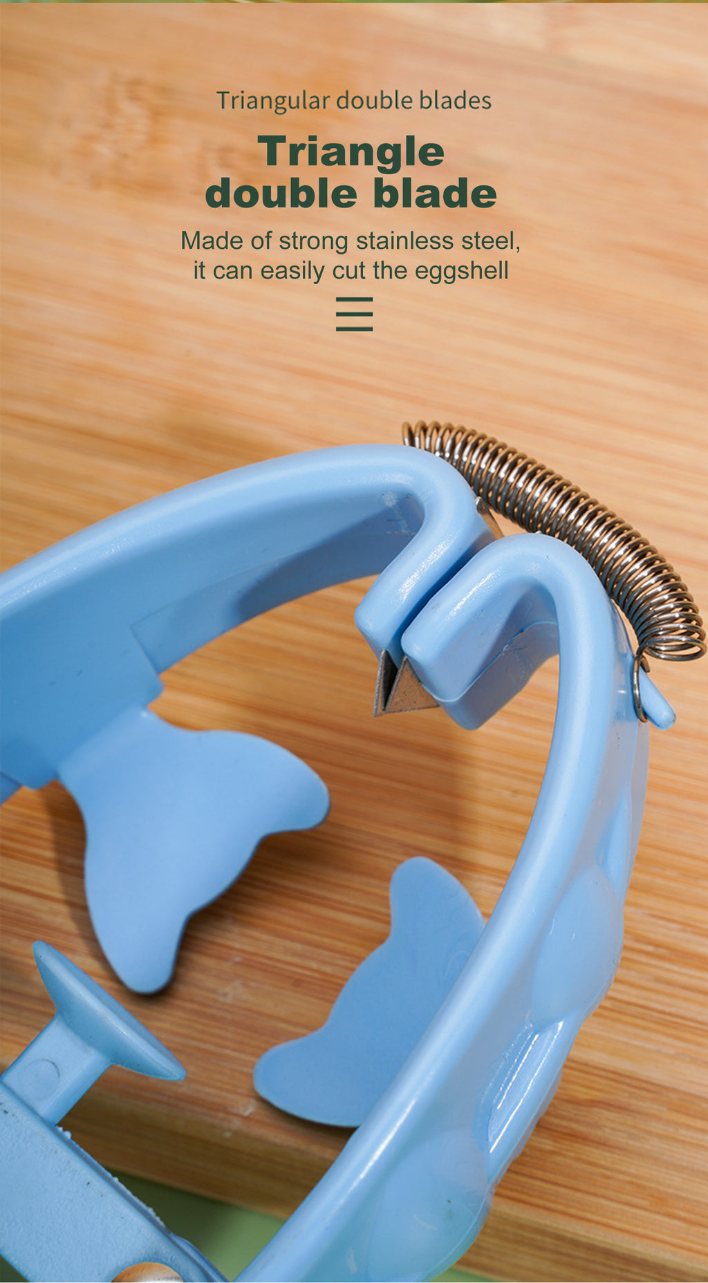 Egg Opener Manual Stainless Steel Multifunction with To Bake Egg Yolk White Cracker Kitchen Home Gadgets Tool Novel Accessories