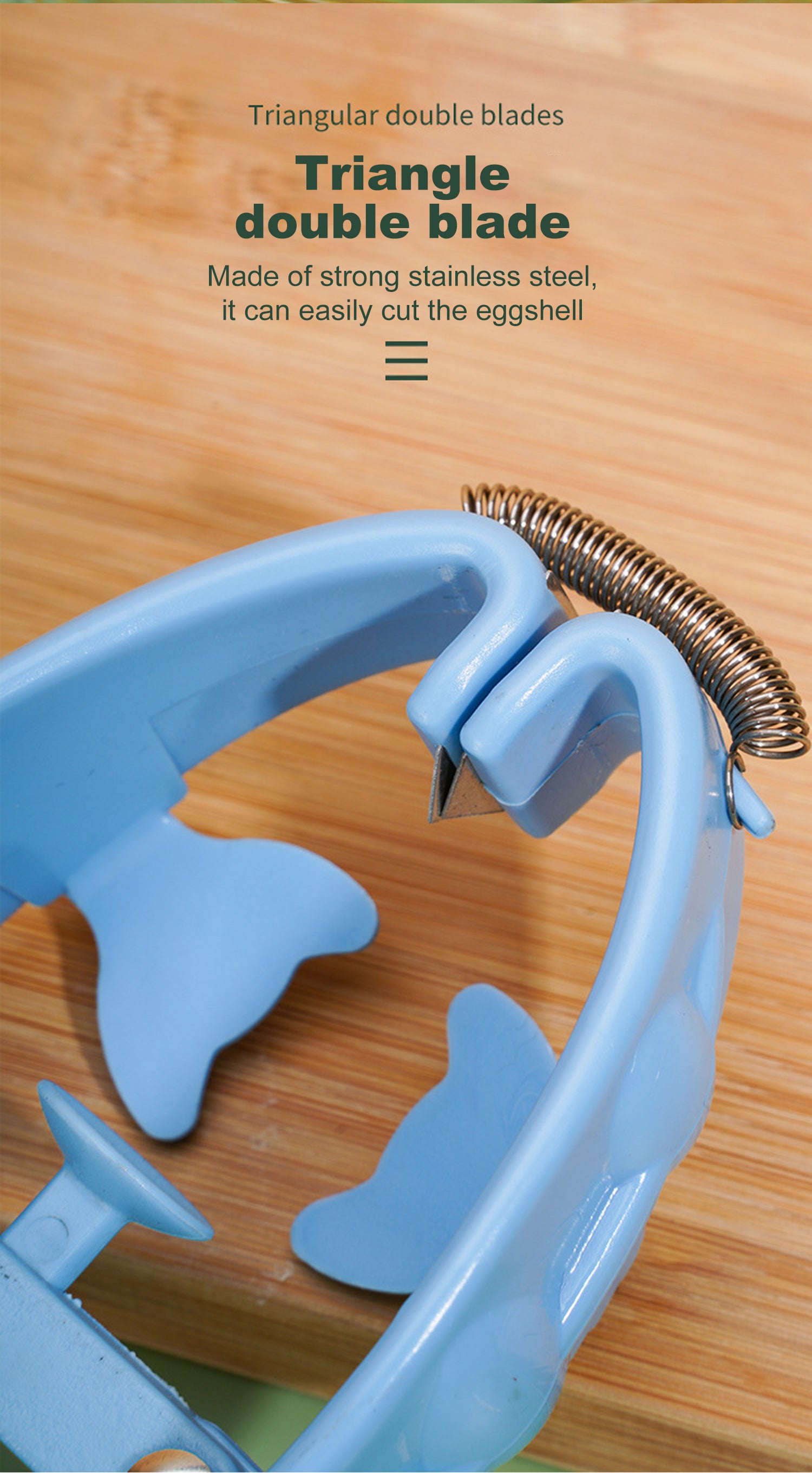 Egg Opener Manual Stainless Steel Multifunction with To Bake Egg Yolk White Cracker Kitchen Home Gadgets Tool Novel Accessories