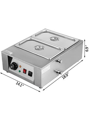 Stainless Steel Chocolate Melter 1-6 Cylinder Chocolate Melting Machine Electric Pot Heater Food Warmer Snack Food processor