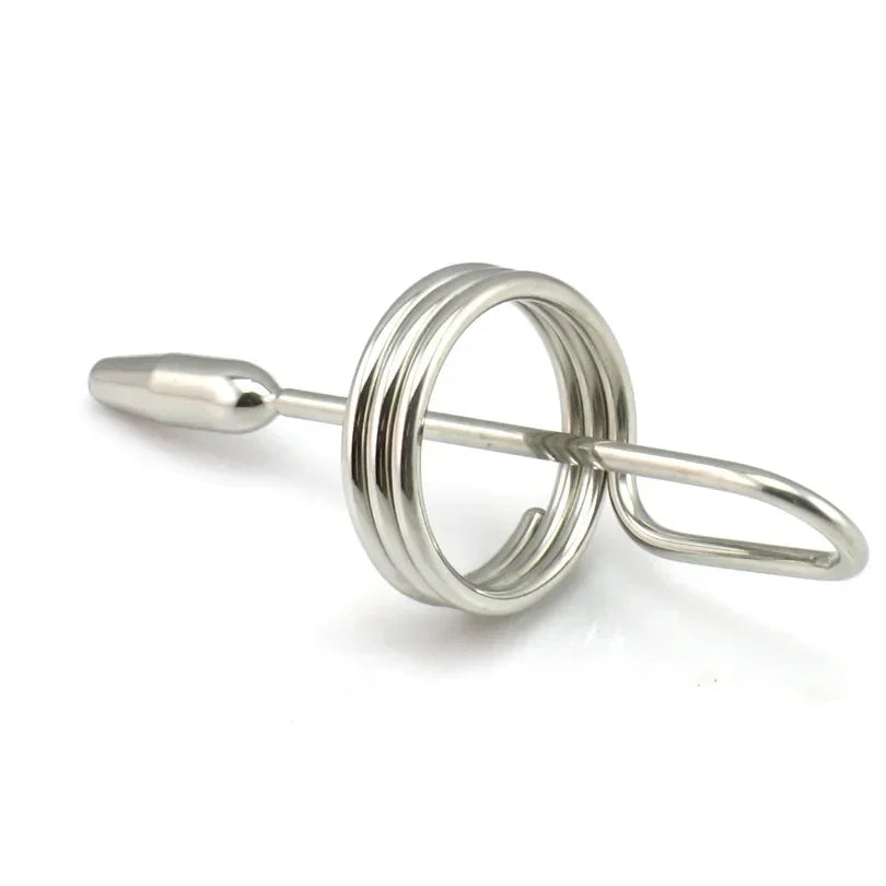 Electric Shock Pulse Penis Ring Medical Themed Toys Penis Plug Stimulation Urethral Dilator Sound Masturbation Sex Toy for Men