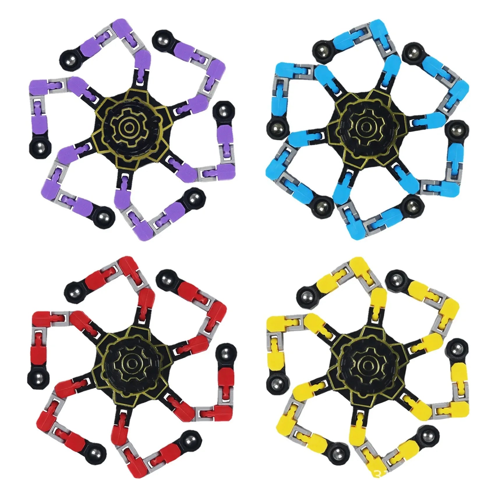 Transformable Fidget Spinners for Kids and Adults Stress Relief Sensory Toys for Boys and Girls Finger Gyro Decompression Toy