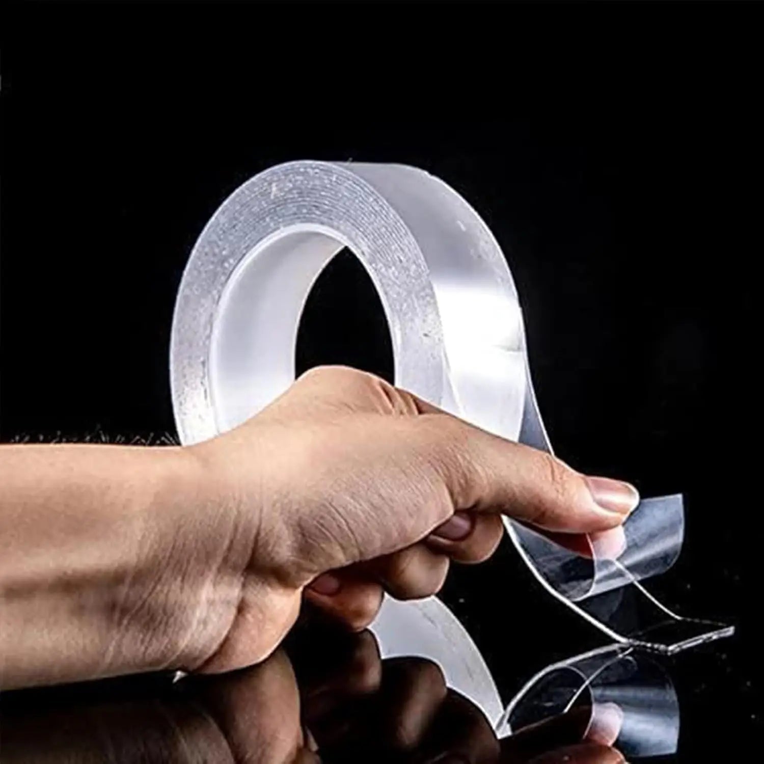 Double Sided Nano Mounting Tape,Strong Heavy Duty Gel Tape Clear Traceless Washable Removable No Residue for Home Office Decor