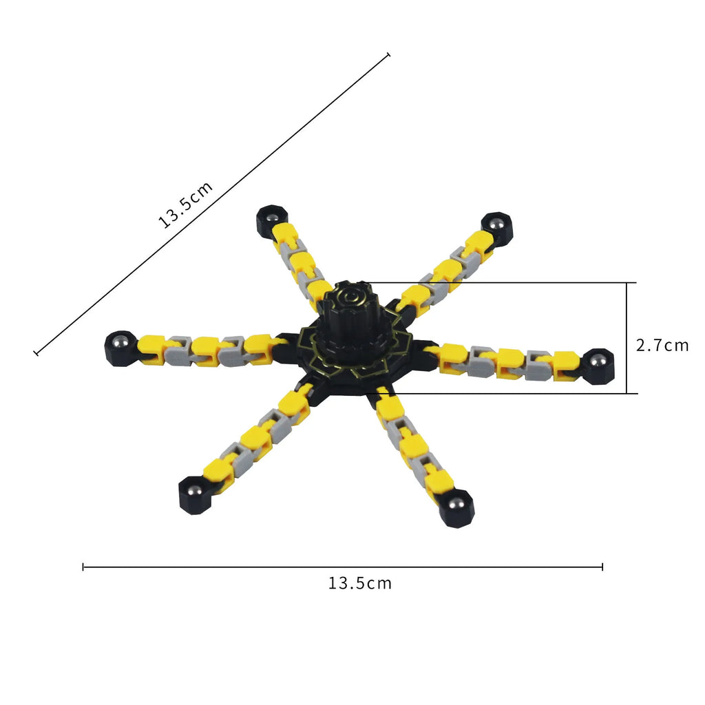 Transformable Fidget Spinners for Kids and Adults Stress Relief Sensory Toys for Boys and Girls Finger Gyro Decompression Toy