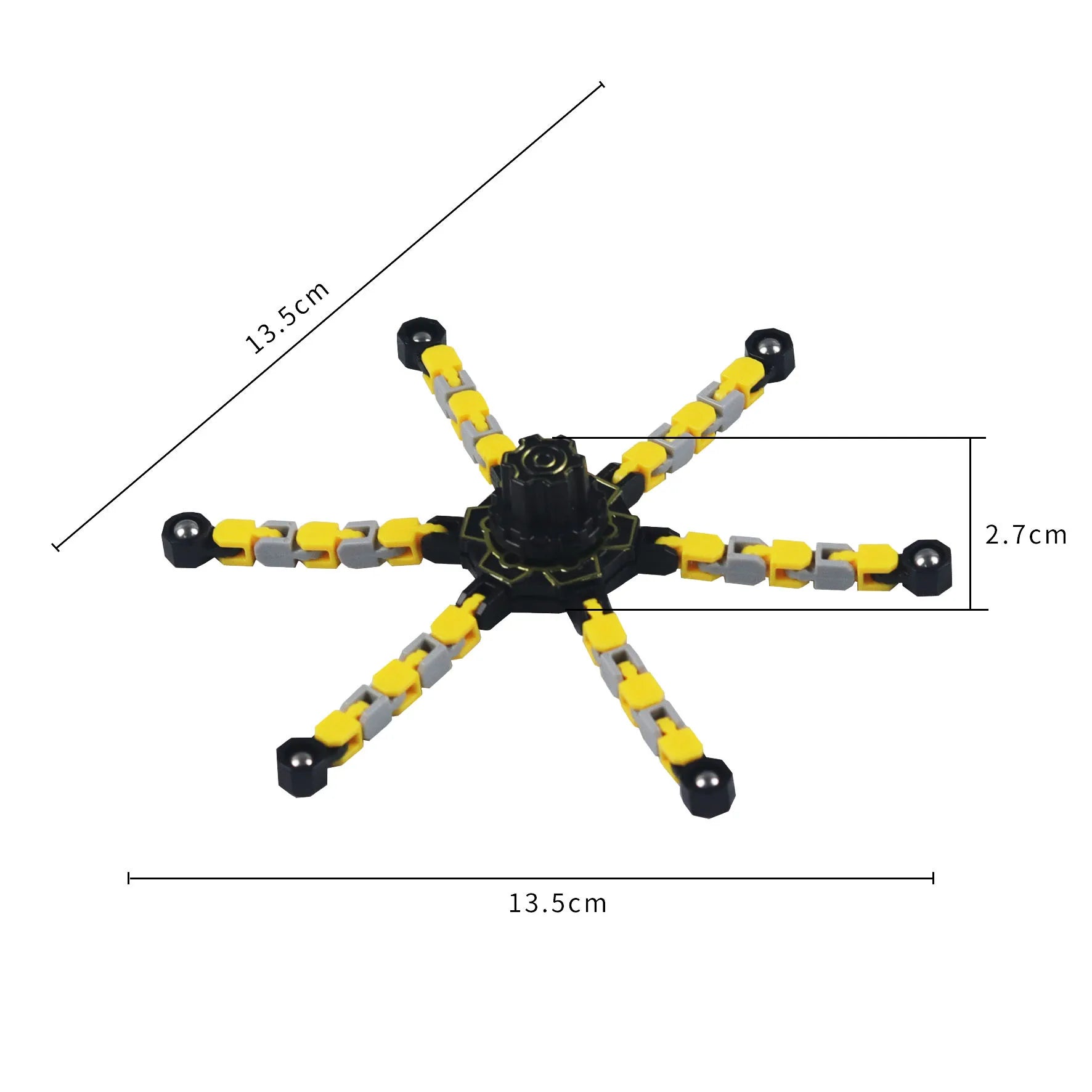 Transformable Fidget Spinners for Kids and Adults Stress Relief Sensory Toys for Boys and Girls Finger Gyro Decompression Toy