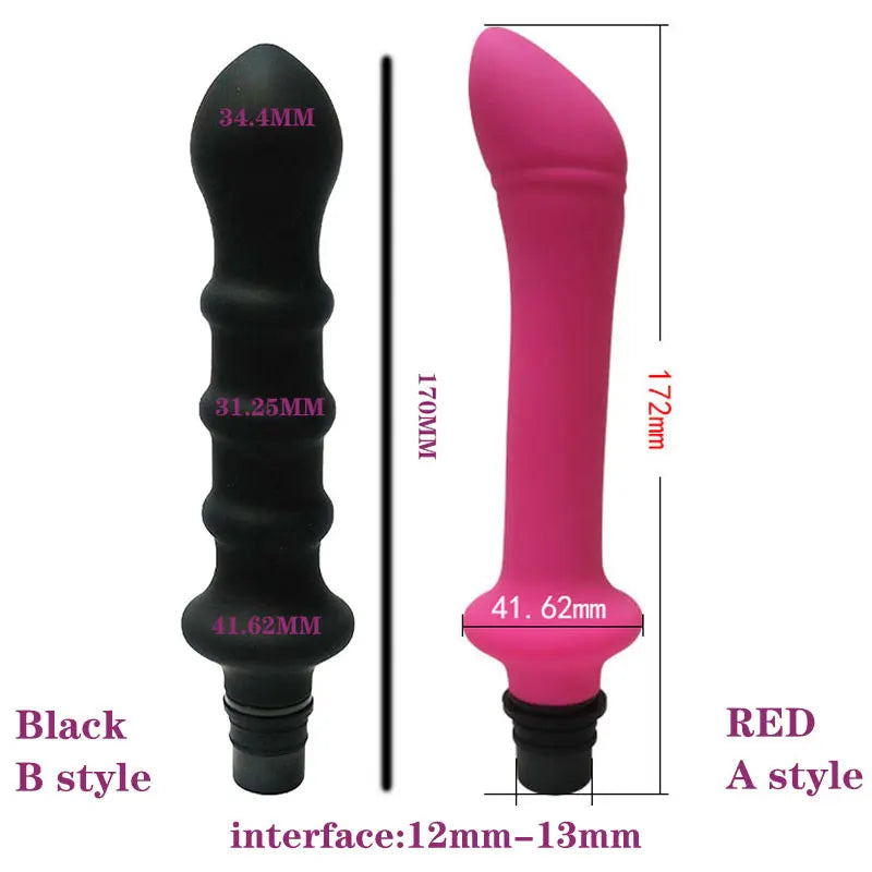 Vibrator Sex Machine Fascia Gun Massage Attachements Head to Silicone Dildo Sex Toys For Men Women Vibrators Penis Masturbation