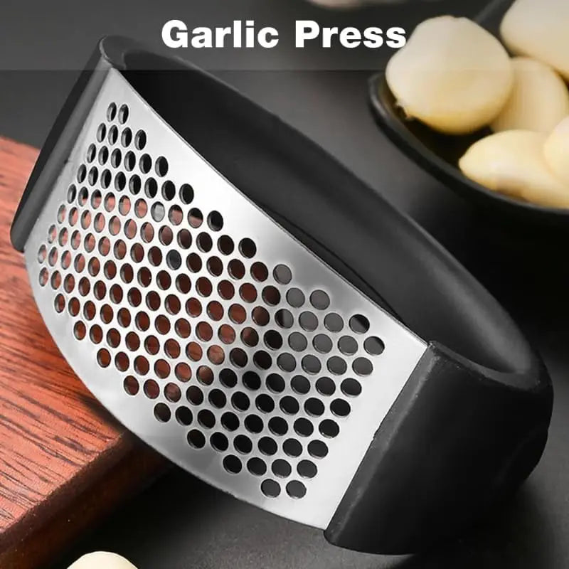 Stainless Steel Garlic Press Crusher Manual Garlic Mincer Chopping Garlic Tool Fruit Vegetable Tools Kitchen Accessories Gadget