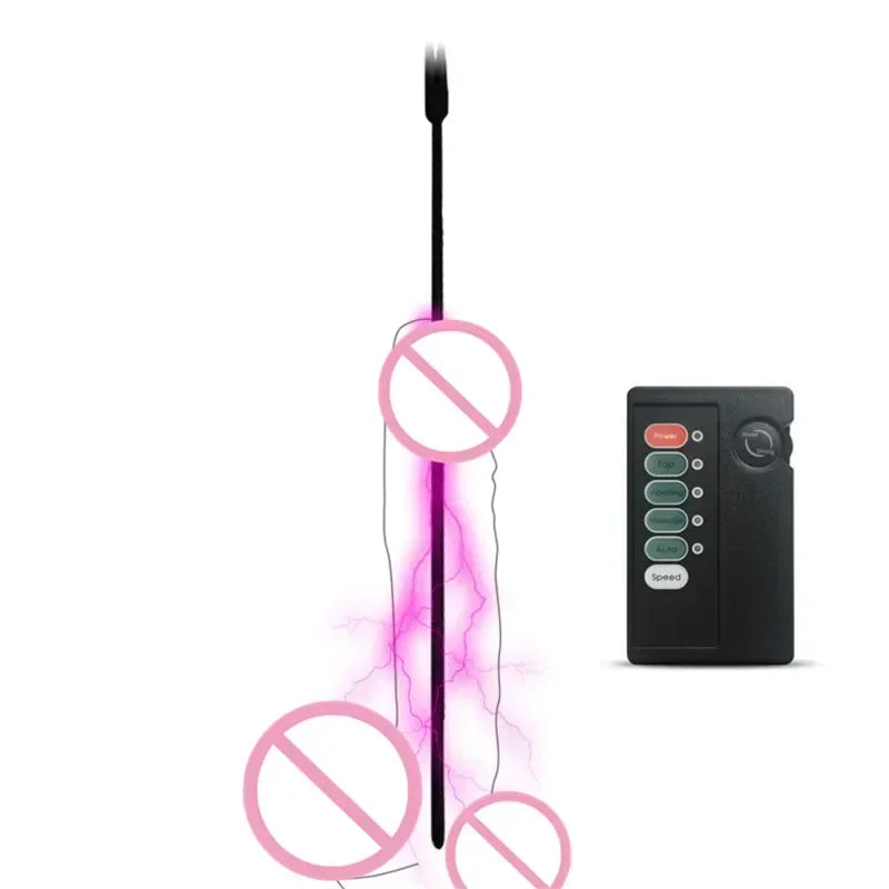 Electric Shock Pulse Penis Ring Medical Themed Toys Penis Plug Stimulation Urethral Dilator Sound Masturbation Sex Toy for Men