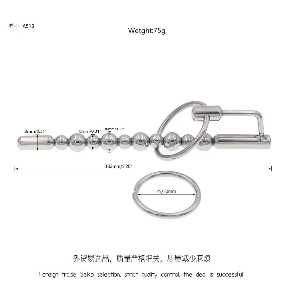 Electric Shock Pulse Penis Ring Medical Themed Toys Penis Plug Stimulation Urethral Dilator Sound Masturbation Sex Toy for Men
