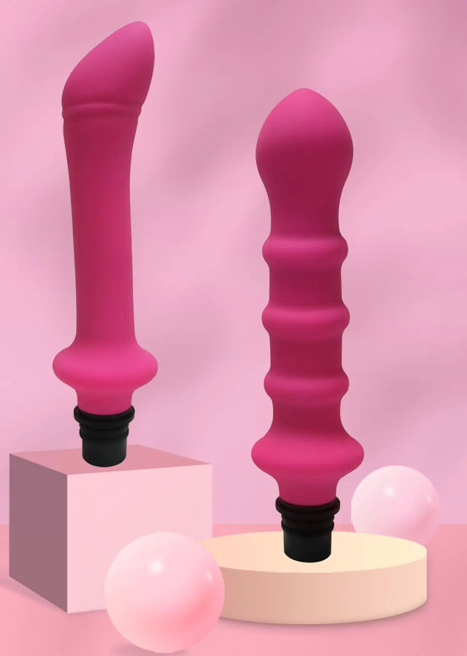 Vibrator Sex Machine Fascia Gun Massage Attachements Head to Silicone Dildo Sex Toys For Men Women Vibrators Penis Masturbation