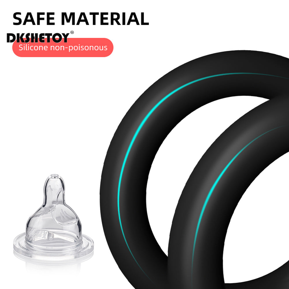 S/M/L/XL Size Male Silicone Masturbator Cock Rings Delay Ejaculation Penis Rings High Elasticity Sex Toys For Men Adult supplies