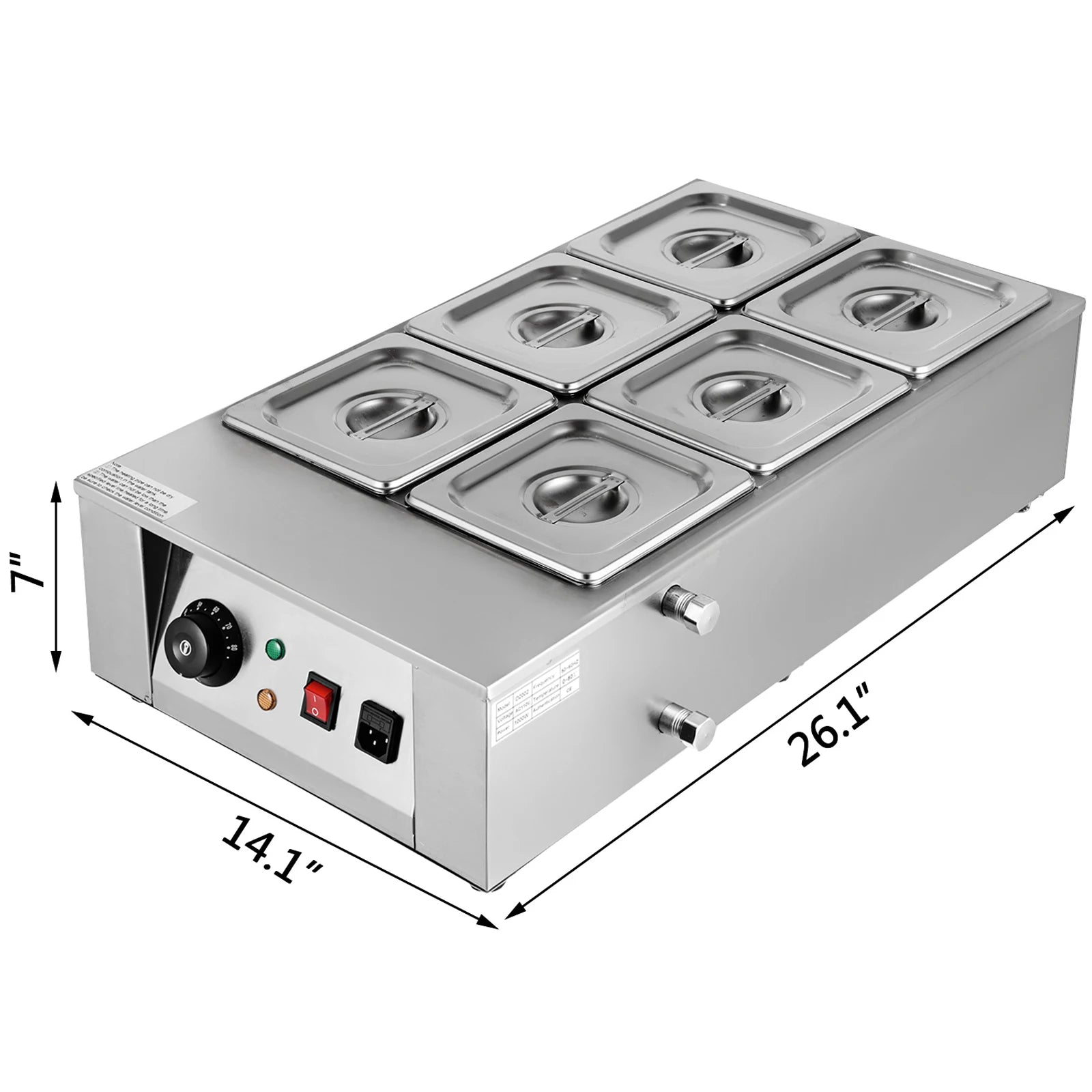 Stainless Steel Chocolate Melter 1-6 Cylinder Chocolate Melting Machine Electric Pot Heater Food Warmer Snack Food processor
