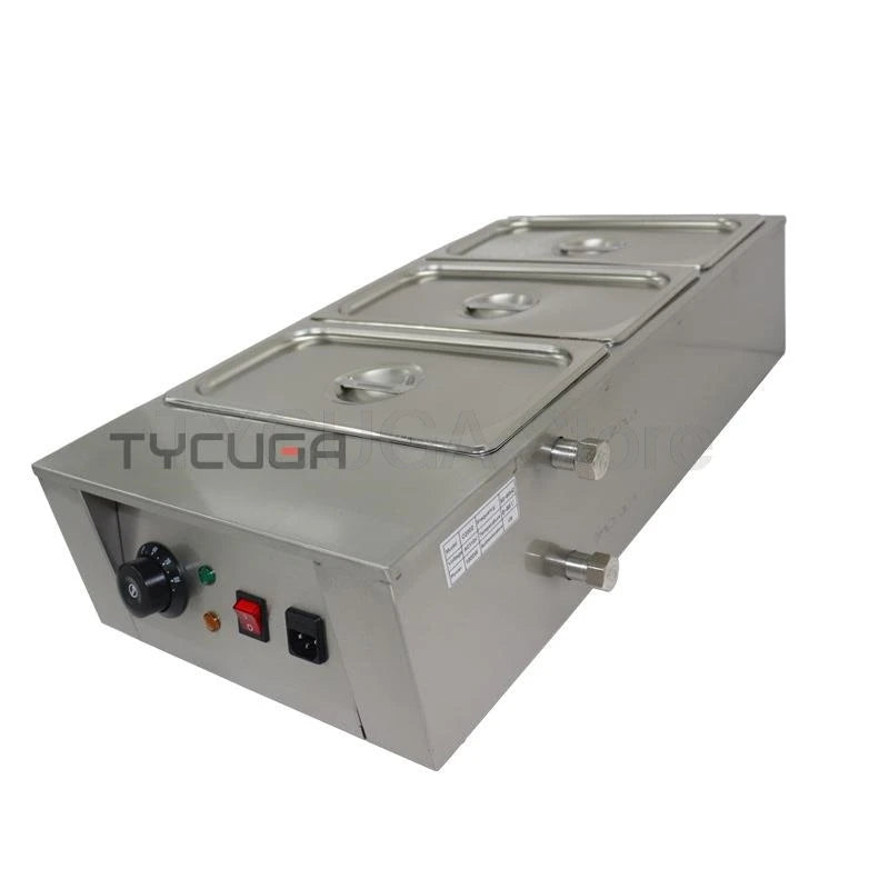 Stainless Steel Chocolate Melter 1-6 Cylinder Chocolate Melting Machine Electric Pot Heater Food Warmer Snack Food processor