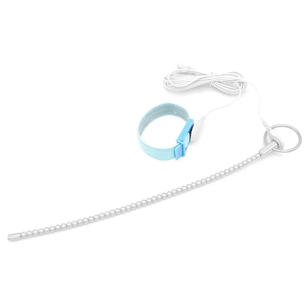 Electric Shock Pulse Penis Ring Medical Themed Toys Penis Plug Stimulation Urethral Dilator Sound Masturbation Sex Toy for Men